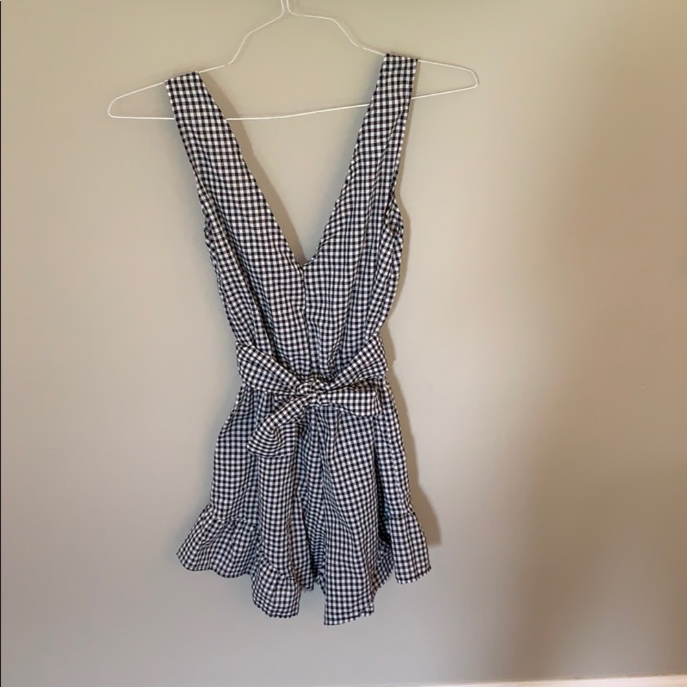 Gingham Romper